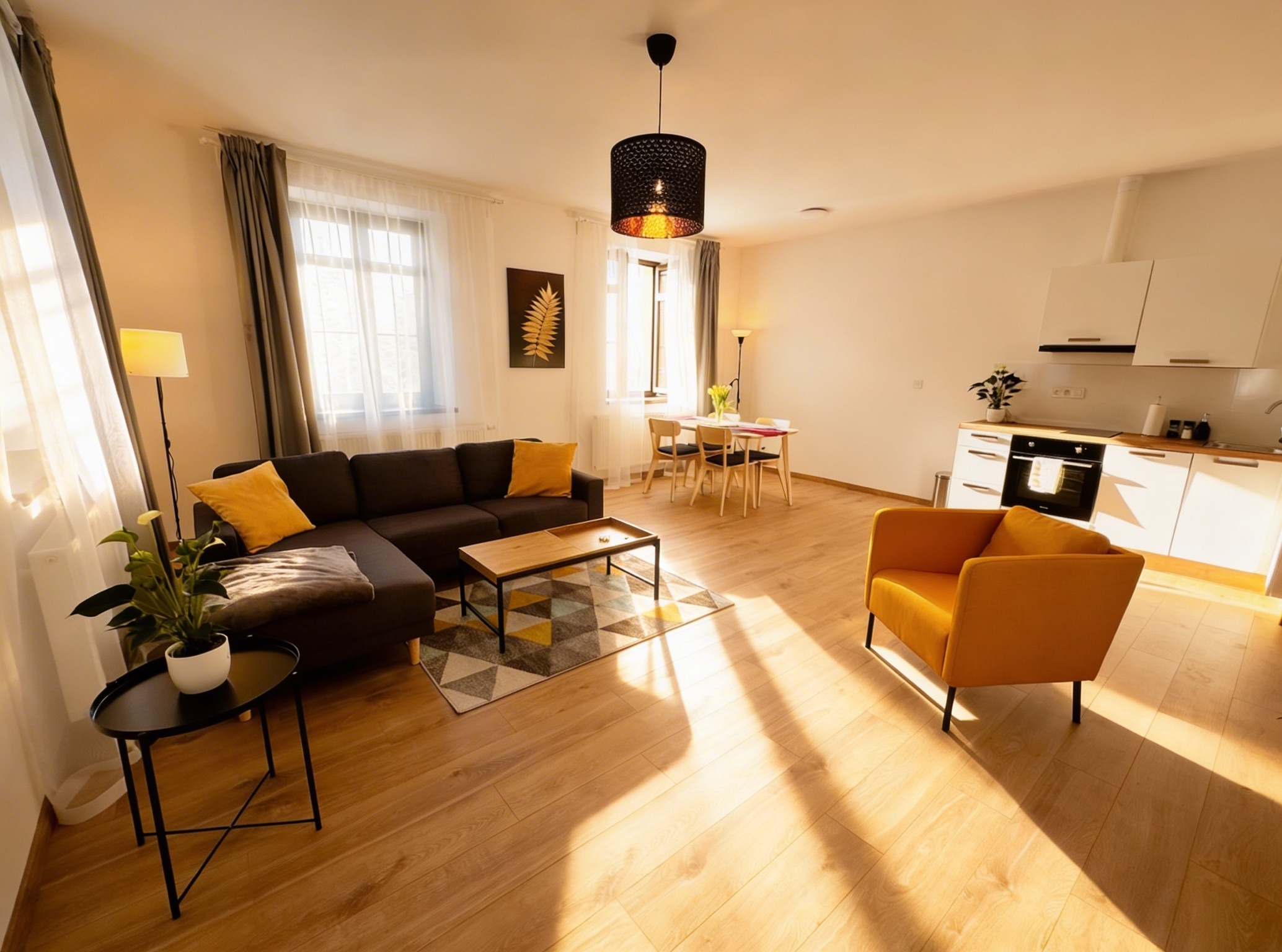 Interiér apartmánu 3+kk